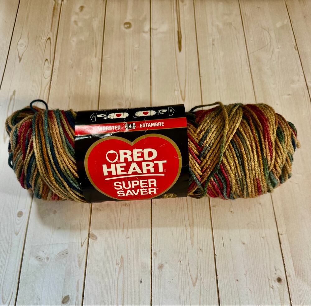 Red Heart Super Saver Yarn Painted Desert Monet Art E300 5oz 236yds Worsted Wt